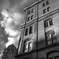 black-and-white-city-building-house